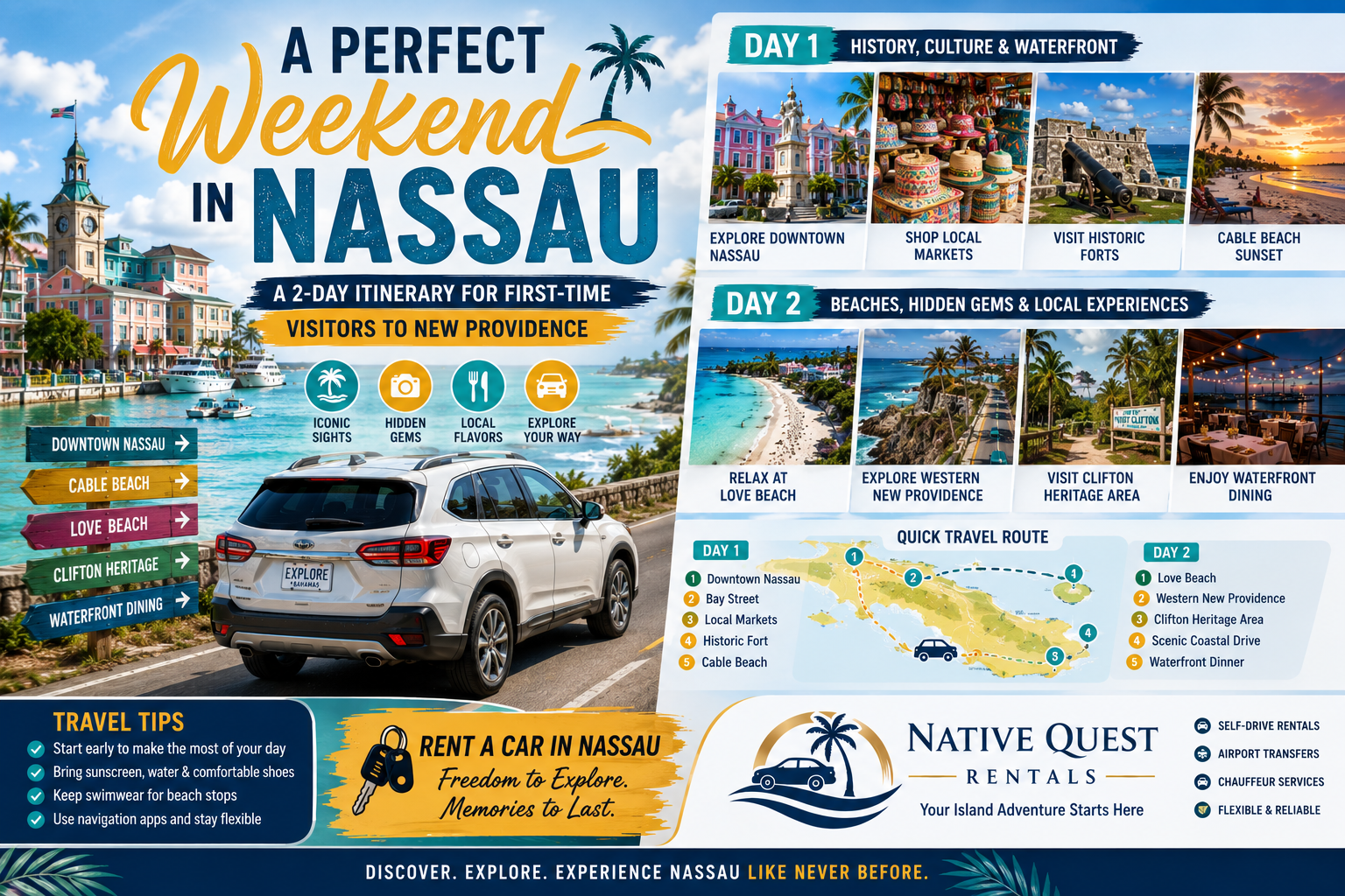 Read more about the article A Perfect Weekend in Nassau: A 2-Day Itinerary for First-Time Visitors to New Providence