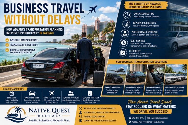 Read more about the article Business Travel Without Delays: How Advance Transportation Planning Improves Productivity in Nassau