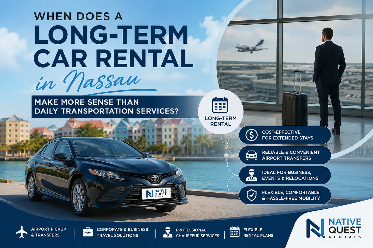 You are currently viewing When Does a Long-Term Car Rental in Nassau Make More Sense Than Daily Transportation Services?
