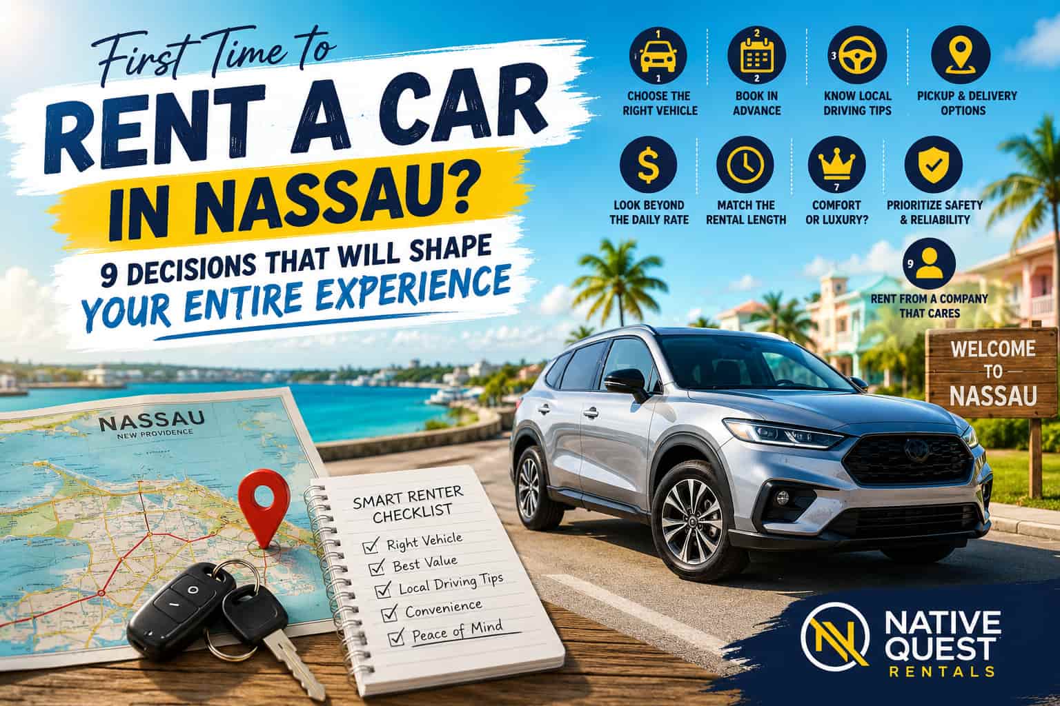 You are currently viewing First Time to Rent a Car in Nassau? 9 Decisions That Will Shape Your Entire Experience