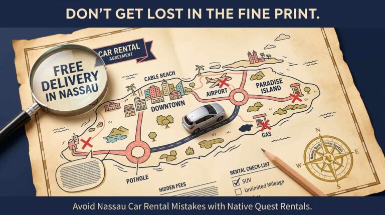 Read more about the article The Most Common Mistakes Visitors Make When Booking a Car Rental in Nassau, Bahamas