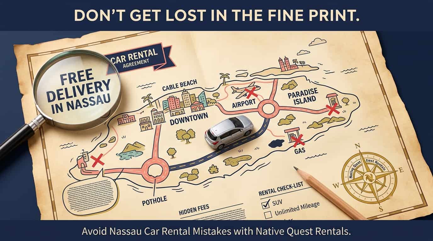You are currently viewing The Most Common Mistakes Visitors Make When Booking a Car Rental in Nassau, Bahamas