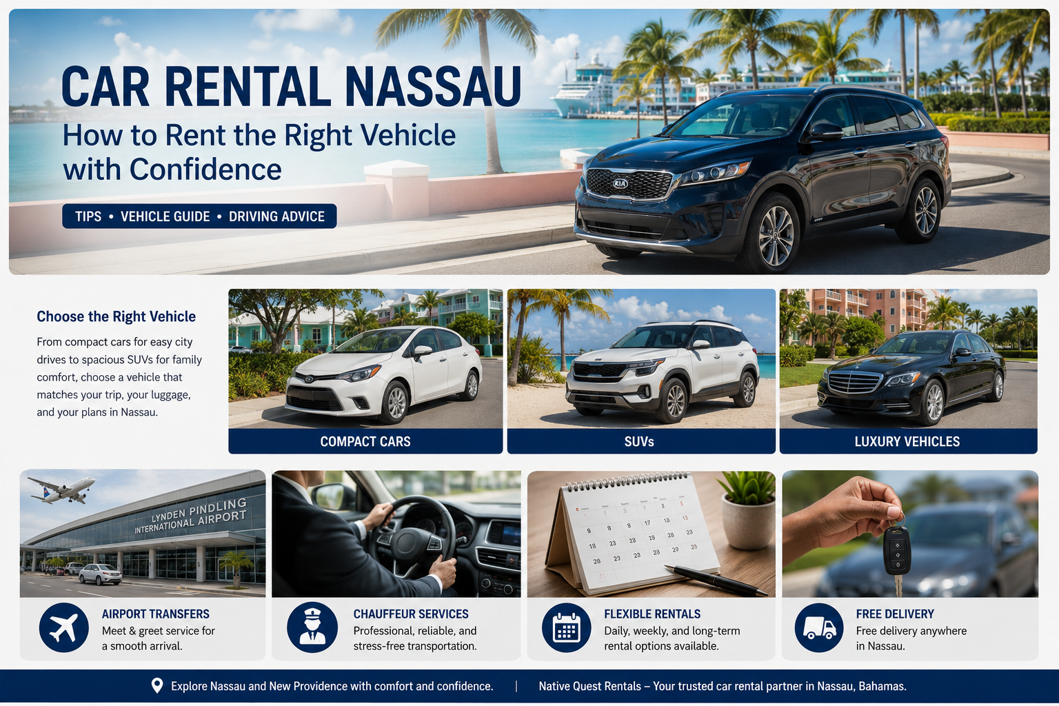 You are currently viewing Best Car Rental Nassau Guide: How to Rent the Right Vehicle with Confidence